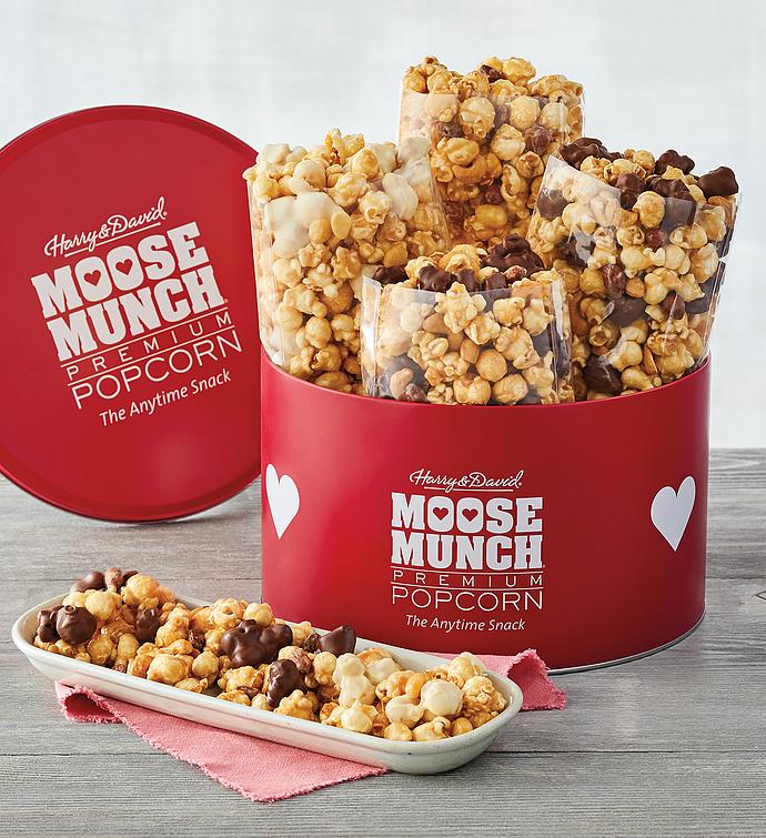 Moose Munch&#174; Premium Popcorn Valentine&#39;s Day Tin