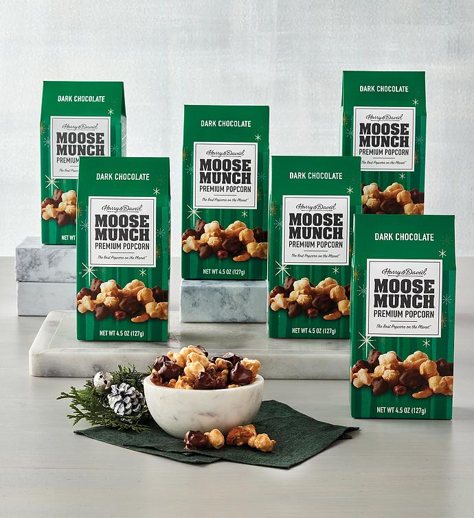 Moose Munch® Dark Chocolate Premium Popcorn   4.5 oz 6 Pack