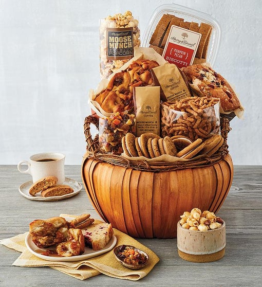 Pumpkin Shaped Gift Basket Harry & David