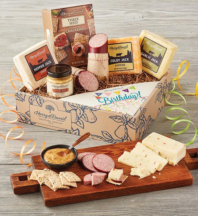 Happy Birthday Meat and Cheese Gift Box Harry & David