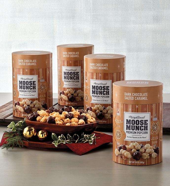 Moose Munch Salted Caramel Premium Popcorn 10oz 4Pack Harry & David