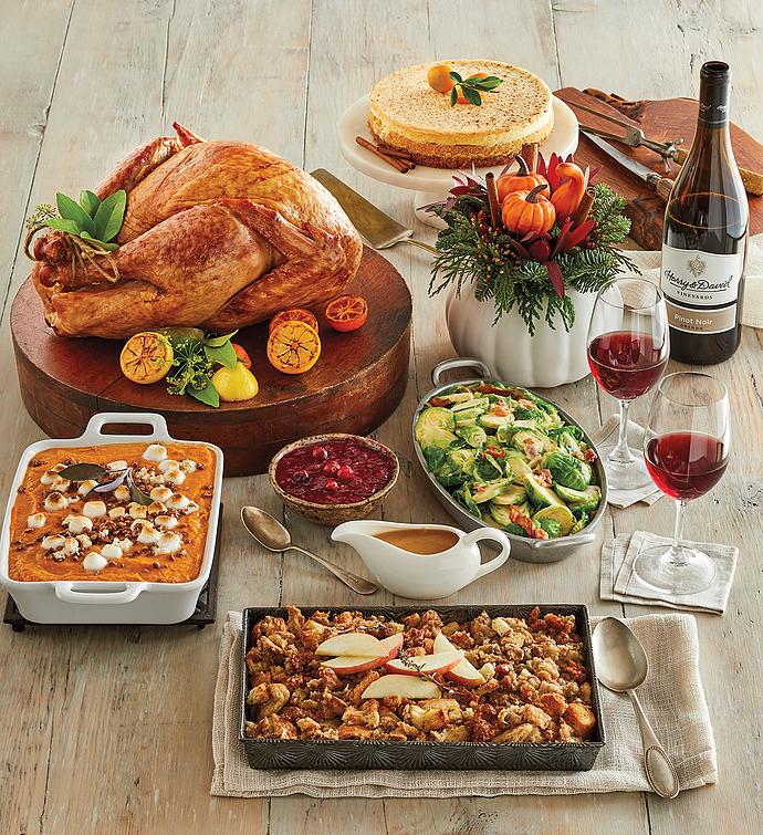 Turkey Feast with Harvest Centerpiece