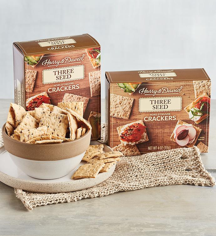 Three Seed Hors d'Oeuvre Crackers   2 Pack