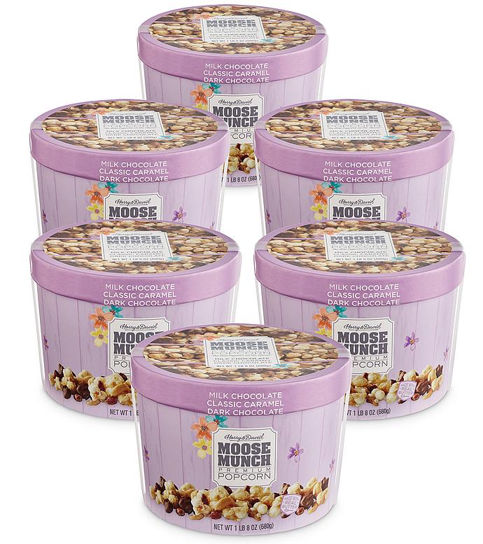 Moose Munch&#174; Premium Popcorn Spring Drum   6 Pack