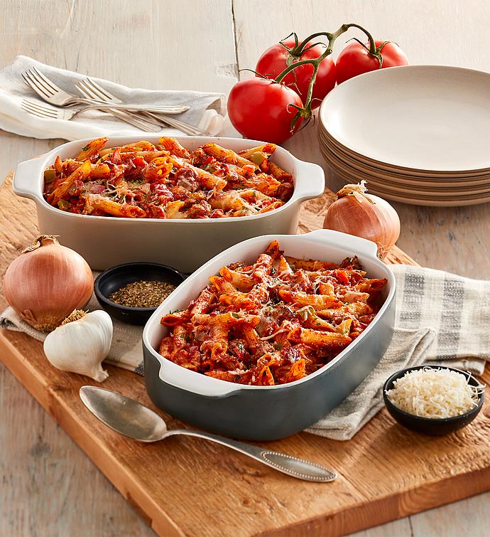 Penne with Sausage, Onions, and Peppers