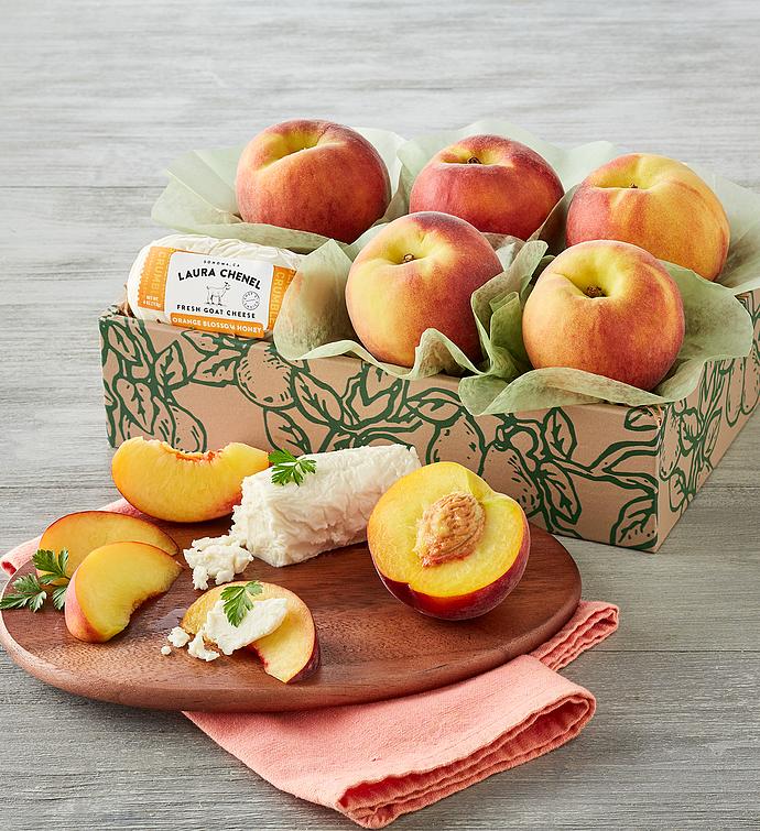 Oregold® Peaches and Laura Chenel Honey Chèvre