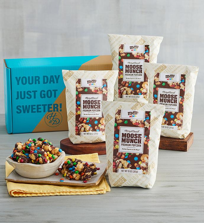 Moose Munch® Premium Popcorn M&amp;M&#x27;S® Minis 4-Pack