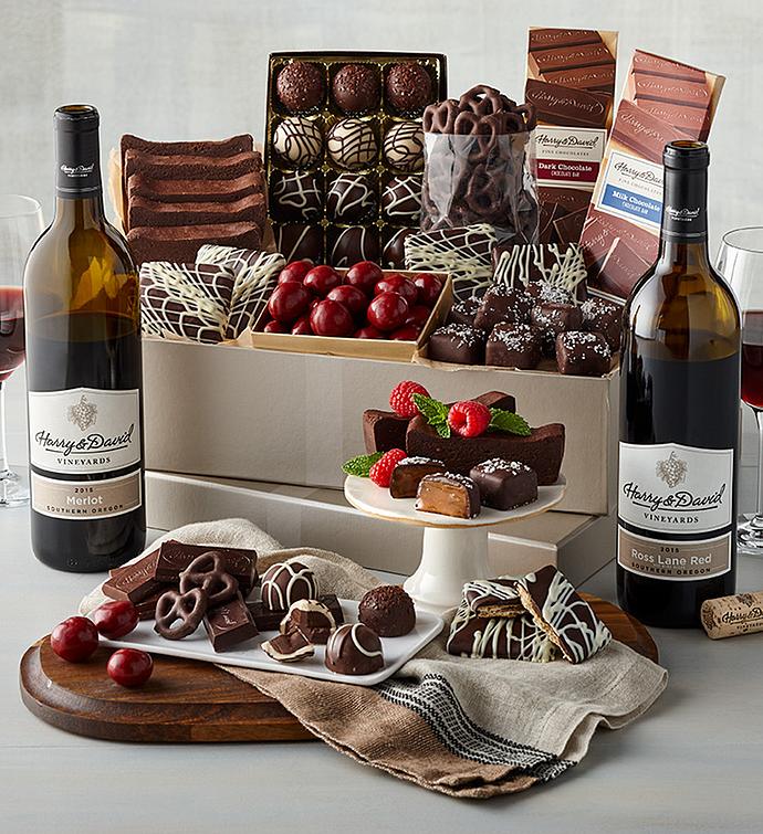 wine and chocolate christmas gifts