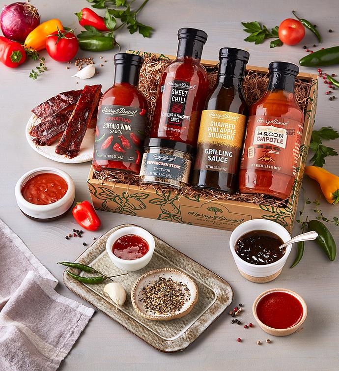 BBQ Spices and Seasonings Sets - BBQ Gift Set - Grill Spice Basket