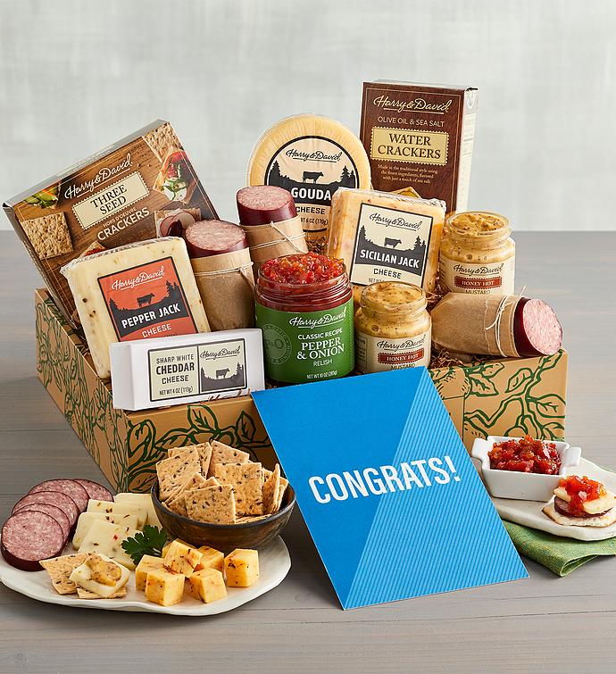 &quot;Congratulations&quot; Meat and Cheese Gift Box