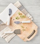 White Marble Cheese Knives - Set of 3
