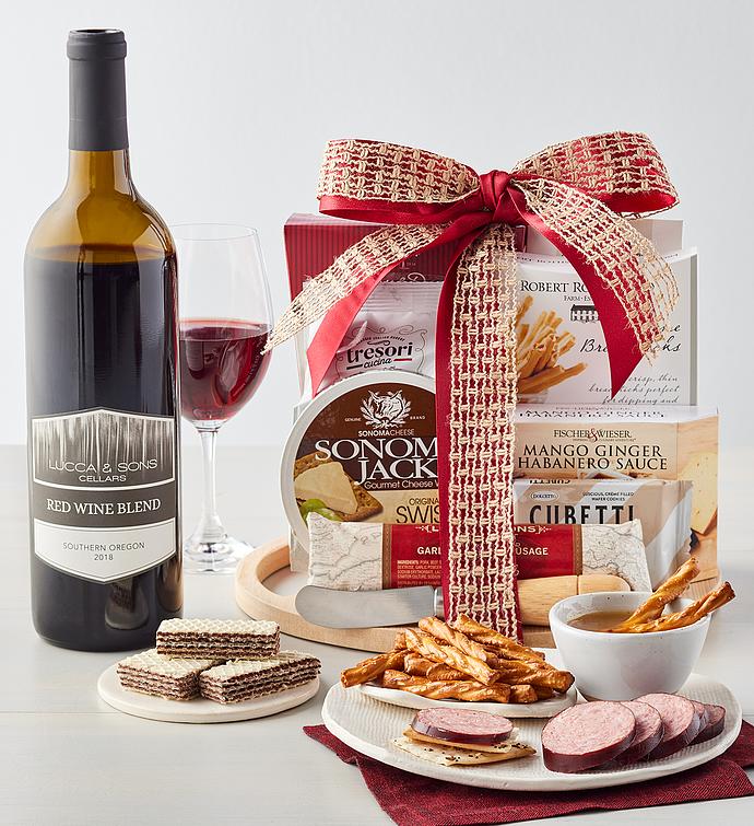 Woodland Entertainer Wine Gift Basket 