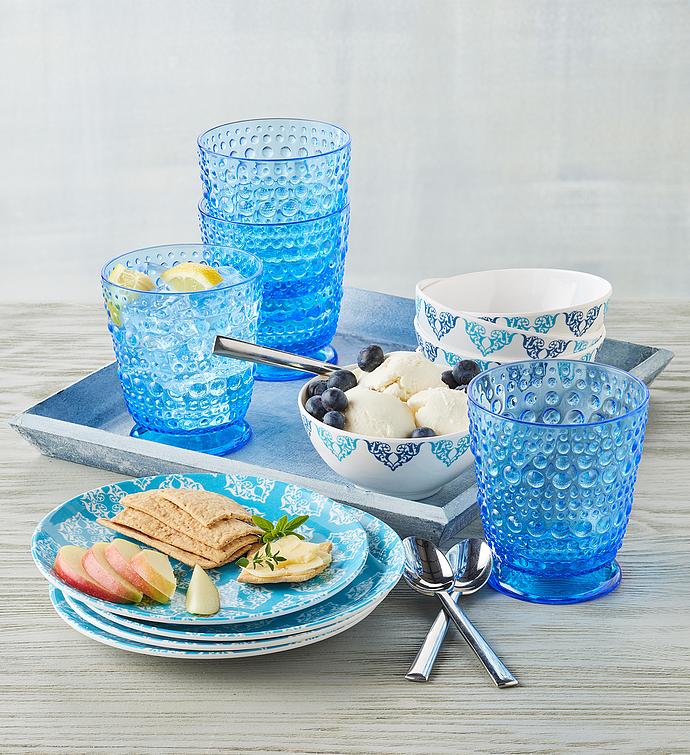 Summer Acrylic Glassware   Set of 4