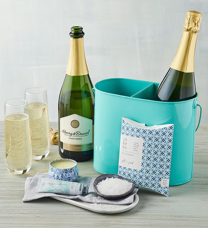 Relaxing SelfCare Gift with Wine Harry & David