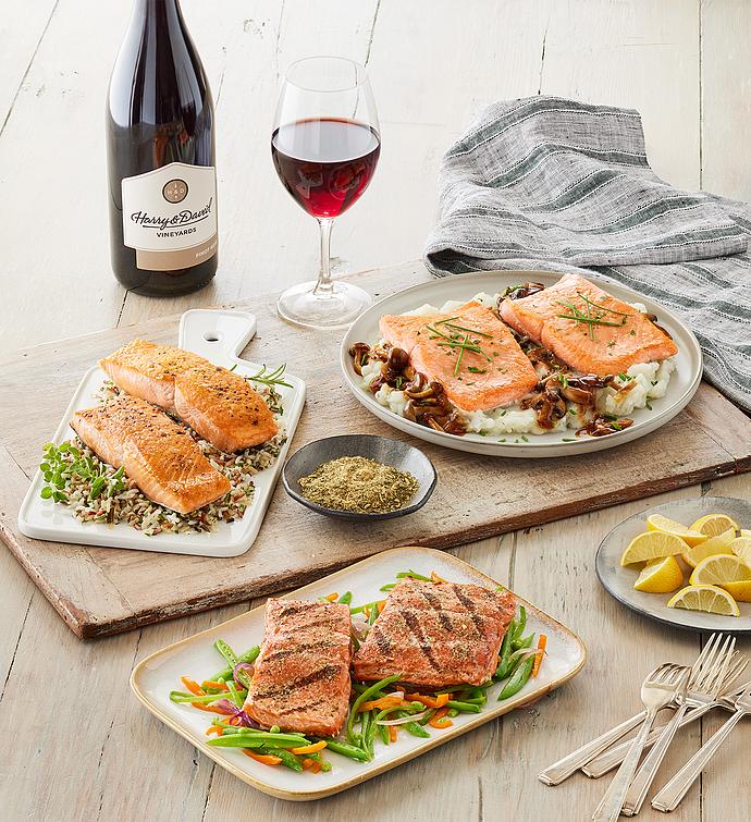 Wild Salmon Sampler with Pinot Noir