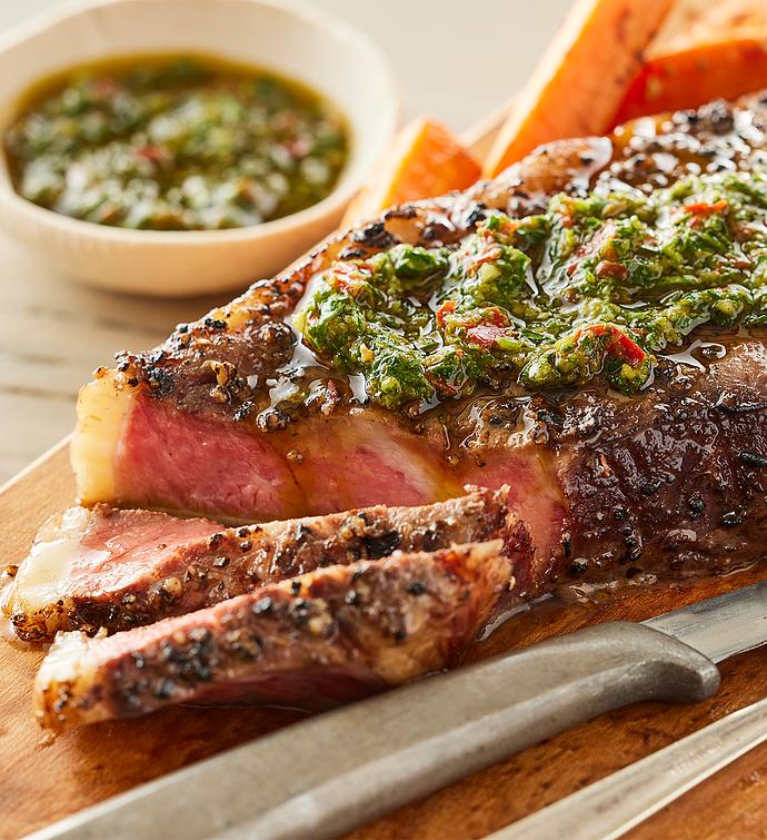 USDA Choice New York Strip Steak - Two 10-Ounce