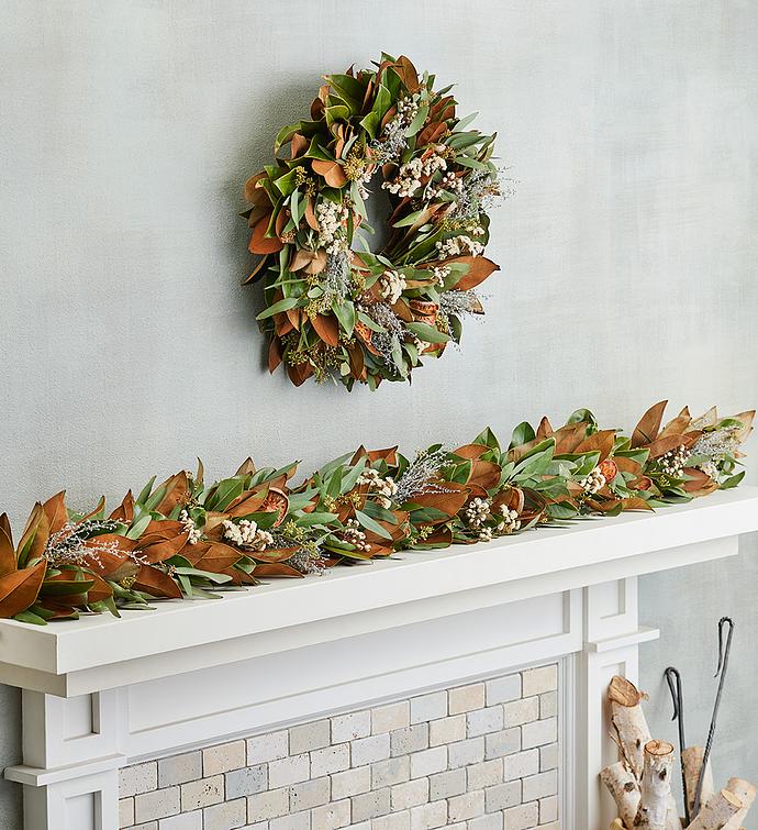 Rustic Magnolia Wreath