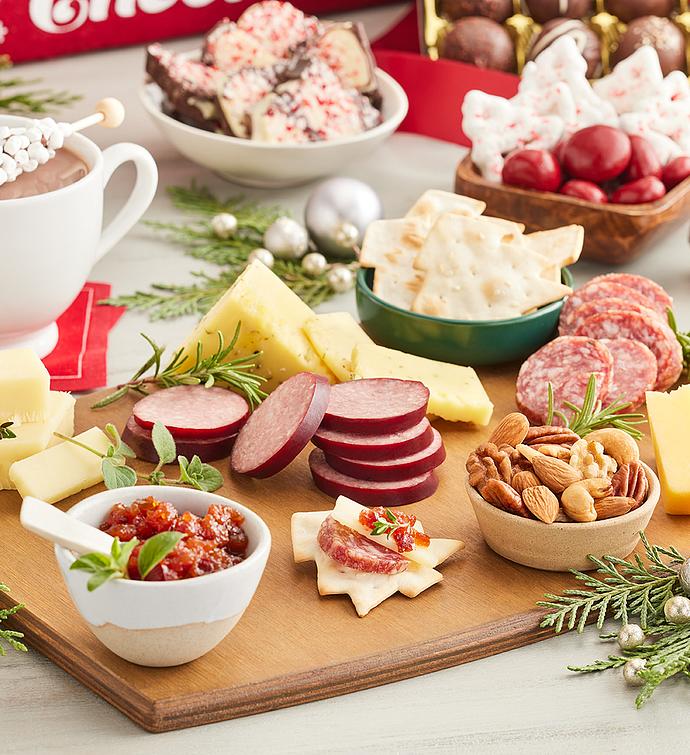 Colossal Christmas Basket with Wine