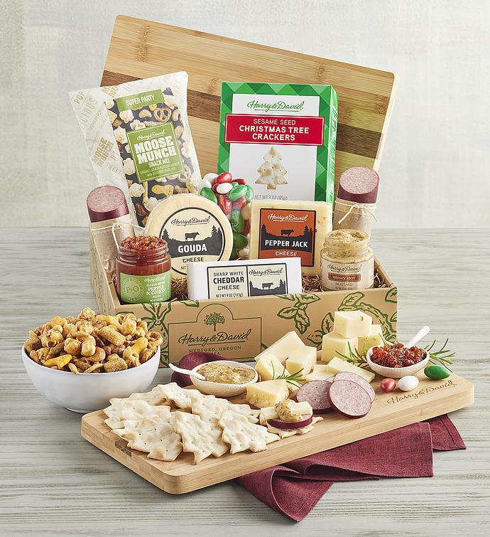 Charcuterie, Cheese, and Snacks with Serving Board