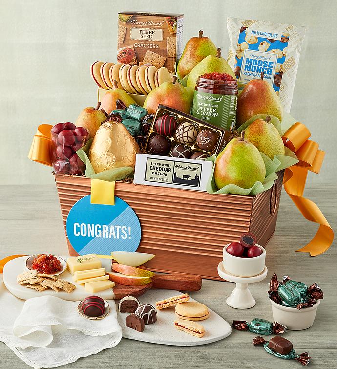 "Congratulations" Deluxe Favorites Gift Basket