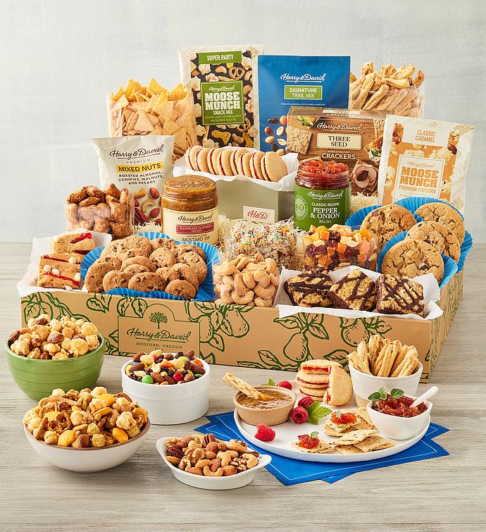 Gift Baskets Tower Gluten Free - Food Baskets for Men, Women, Kids - Deluxe  Holiday Gift Tower with