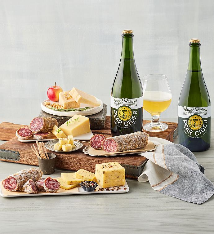 Charcuterie and Cheese Assortment with Royal Riviera™ Hard Pear Cider