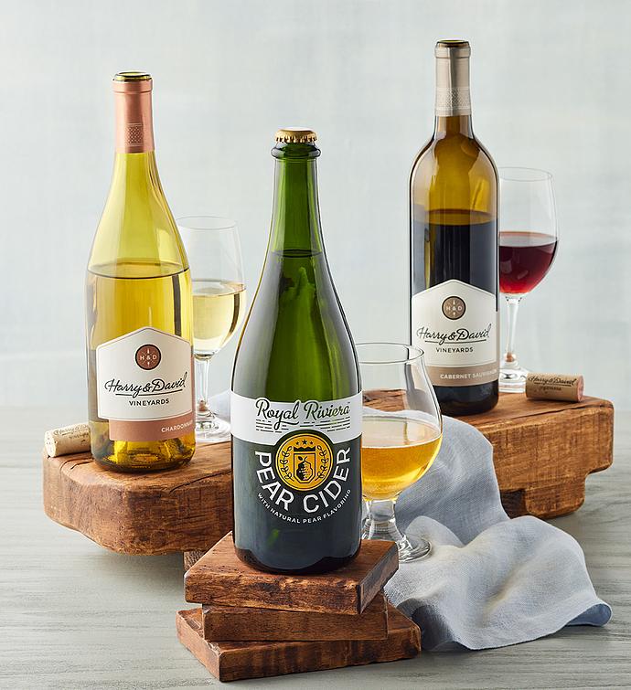 Harry &amp; David™ Wine Duo with Royal Riviera™ Hard Pear Cider