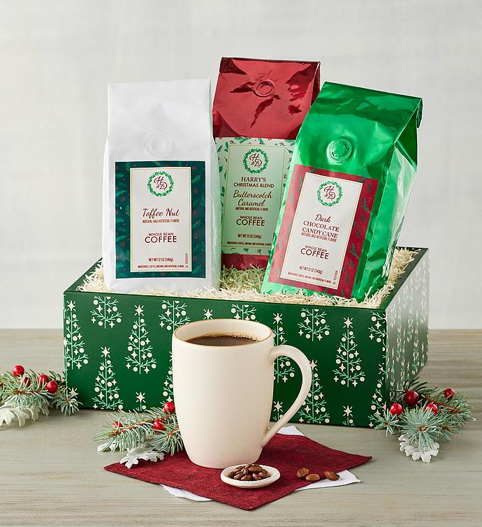 Holiday Treats! Flavored Coffee Gift Box w/Treats & Accessories - Perfect  Christmas Present for Coffee Lovers! - FREE SHIPPING!