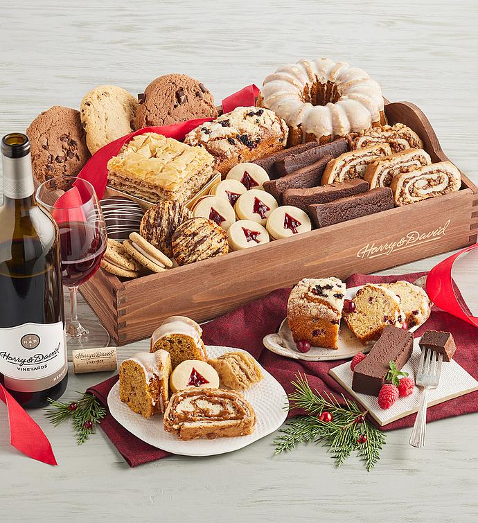 Holiday Bakery Tray with Wine