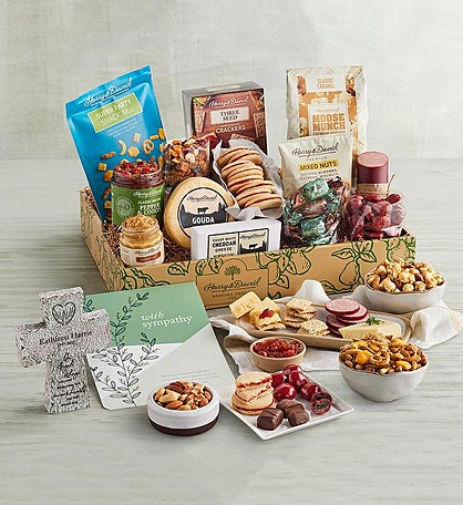Sympathy Snack Gift Box with Personalized Tabletop Cross