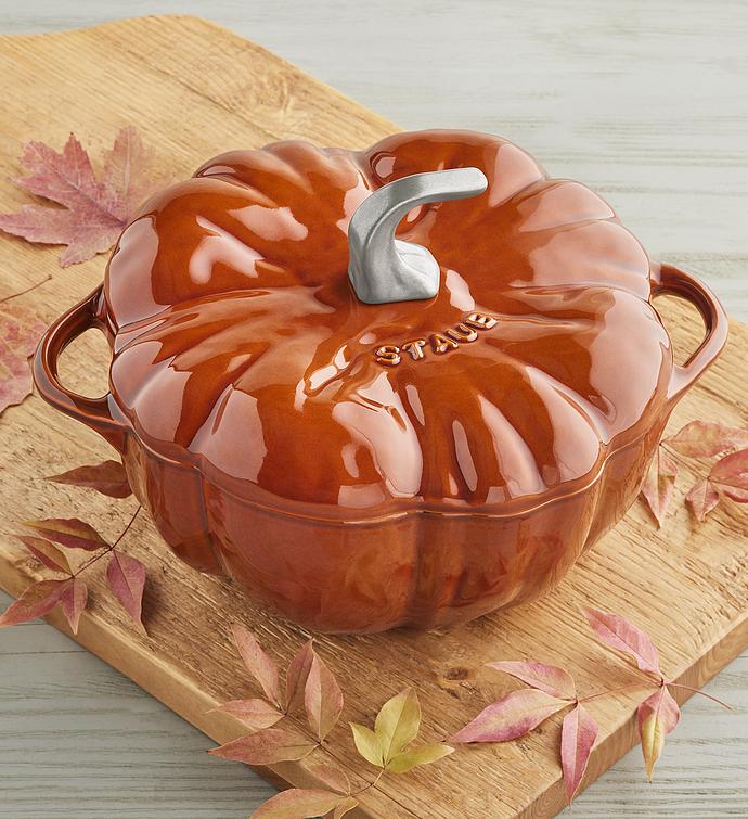 Staub® Enamel Cast Iron Pumpkin Cocotte   3.5 qt