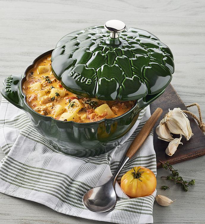 Staub® Enamel Cast Iron Artichoke Dutch Oven   3 qt