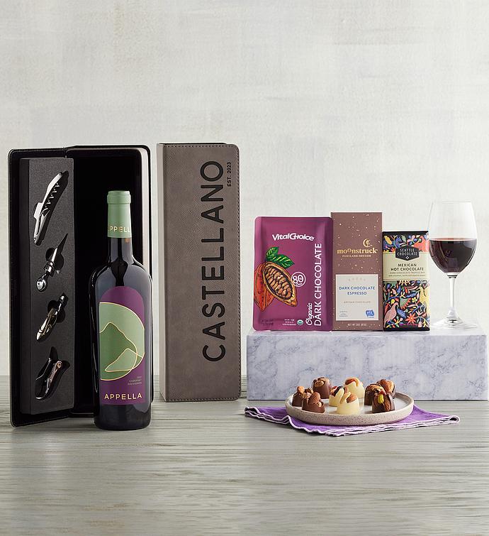 Appella™ Premium Sweet Wine Pairing Gift Box and Personalized Wine Box with Tools