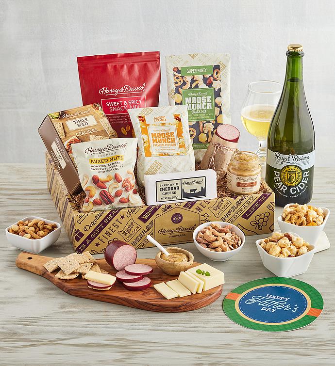 Dad&#x27;s Savory Snack Box with Wine