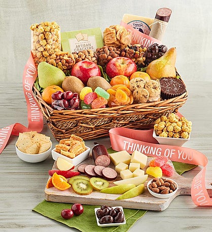 "Thinking of You" Fruit and Sweets Gift Basket