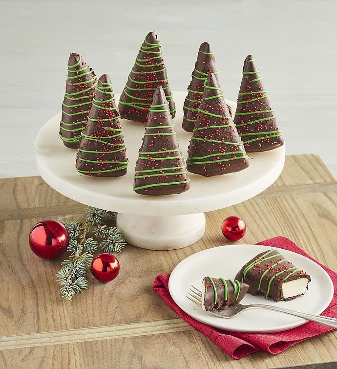 Christmas Tree Cheesecakes