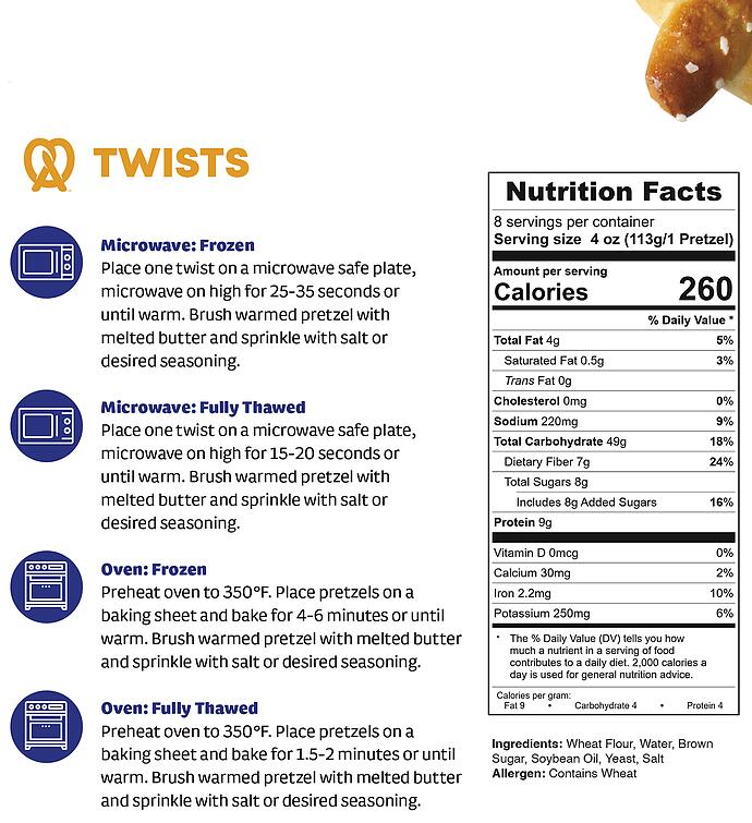 Auntie Anne's® Classic Pretzel Twists and Pretzel Bites