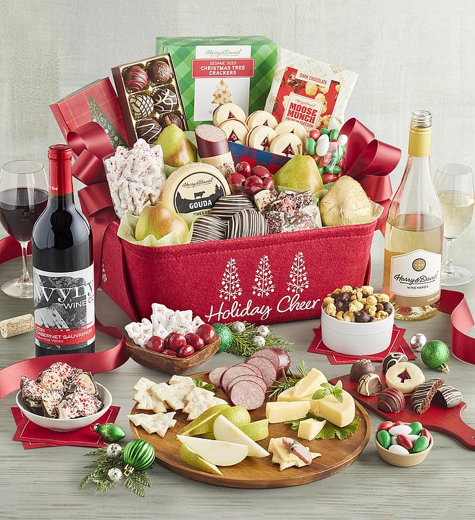 Deluxe Christmas Gift Basket with Wine | Wine Gifts | Harry & David