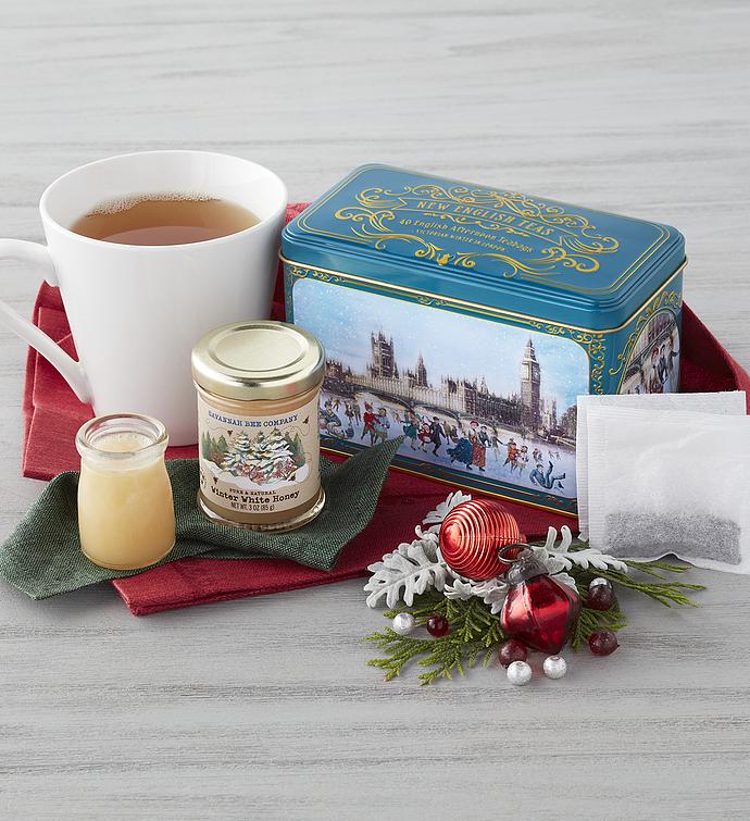 Holiday Tea Tin with Winter Honey