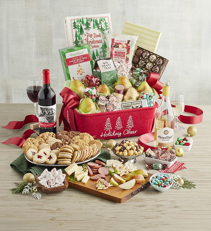 Supreme Christmas Gift Basket with Wine