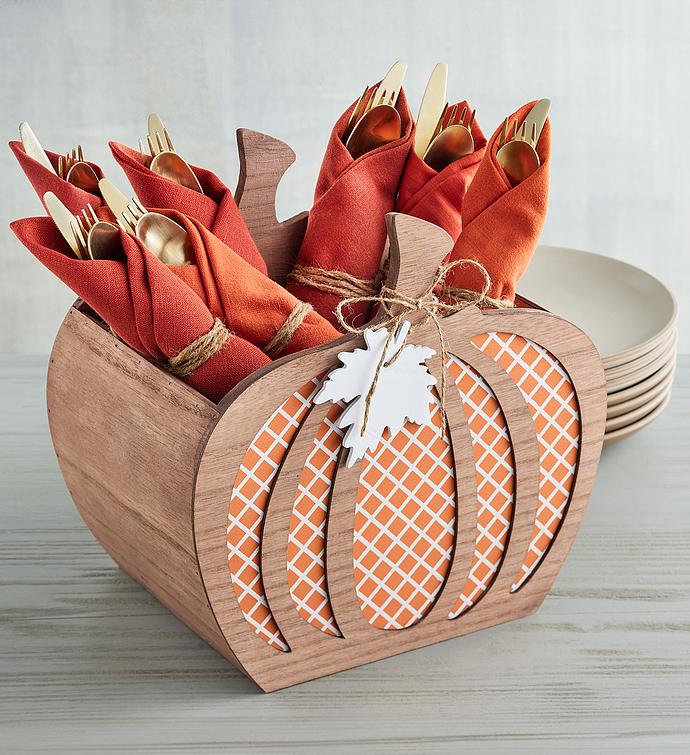 Pumpkin-Shaped Gift Basket