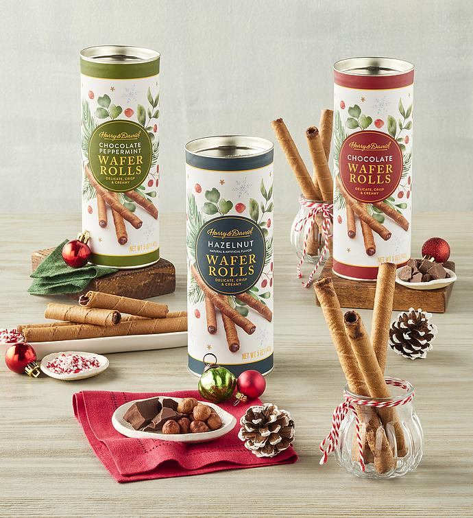 Holiday Wafer Rolls Gift Set