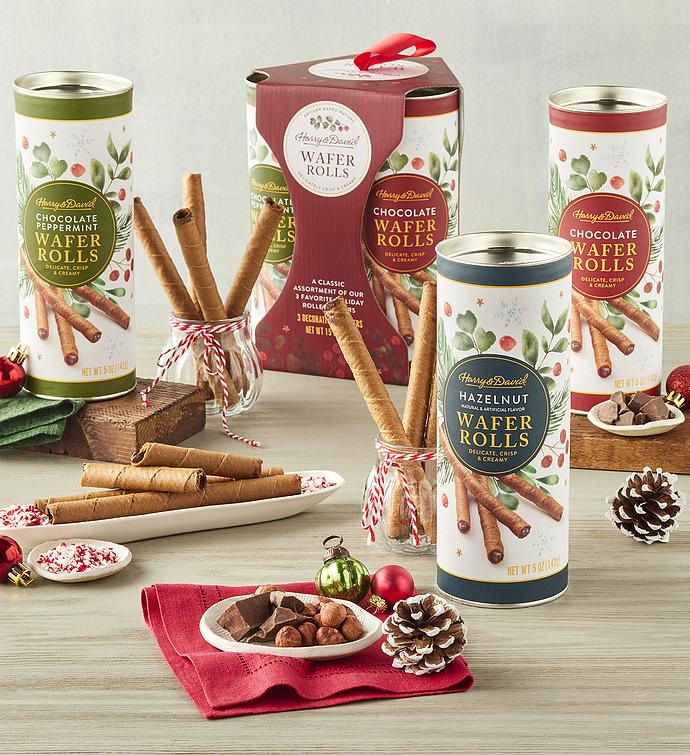 Holiday Wafer Rolls Gift Set