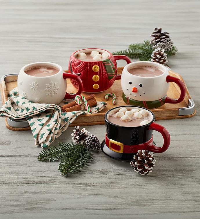 Holiday Snowman Stackable Mug Set