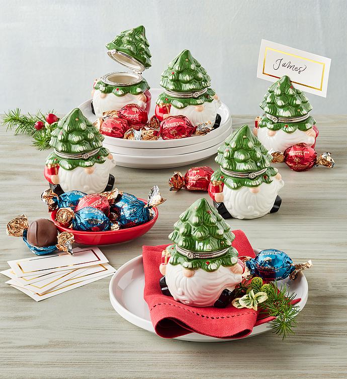 Holiday Gnome Truffle Holders with Truffles