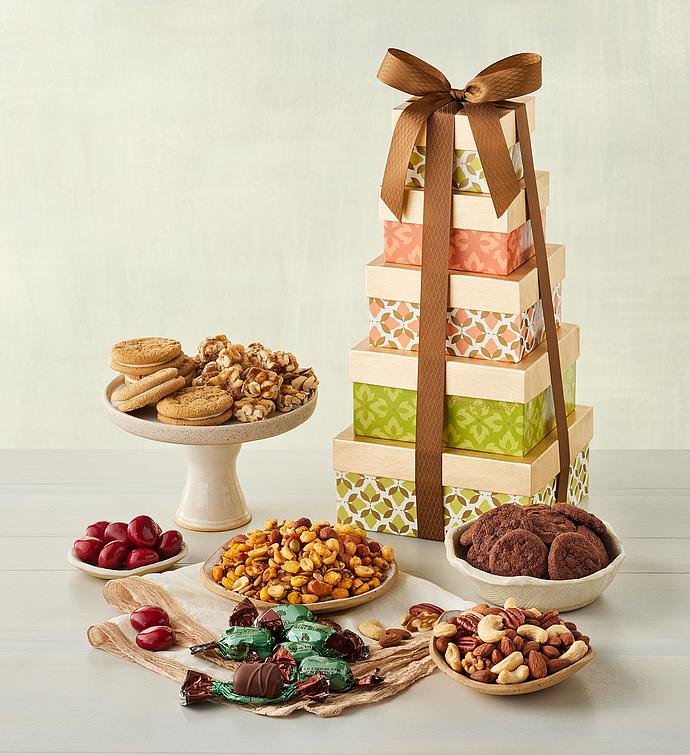 Harry & David® Autumn Gift Tower with Sweet and Salty Treats