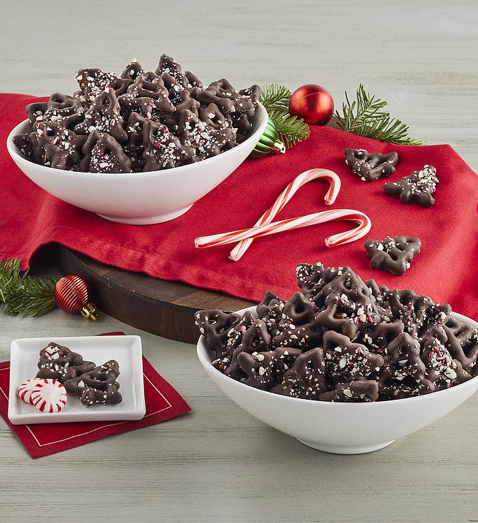 Bear Creek Snacks™ Chocolaty Peppermint Tree Pretzels 2-Pack