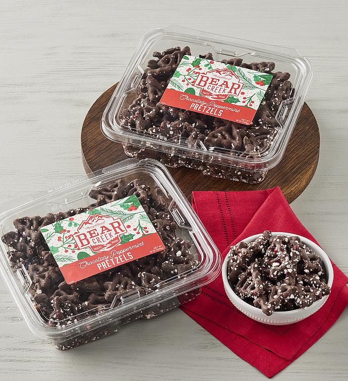 Bear Creek Snacks™ Chocolaty Peppermint Tree Pretzels 2-Pack