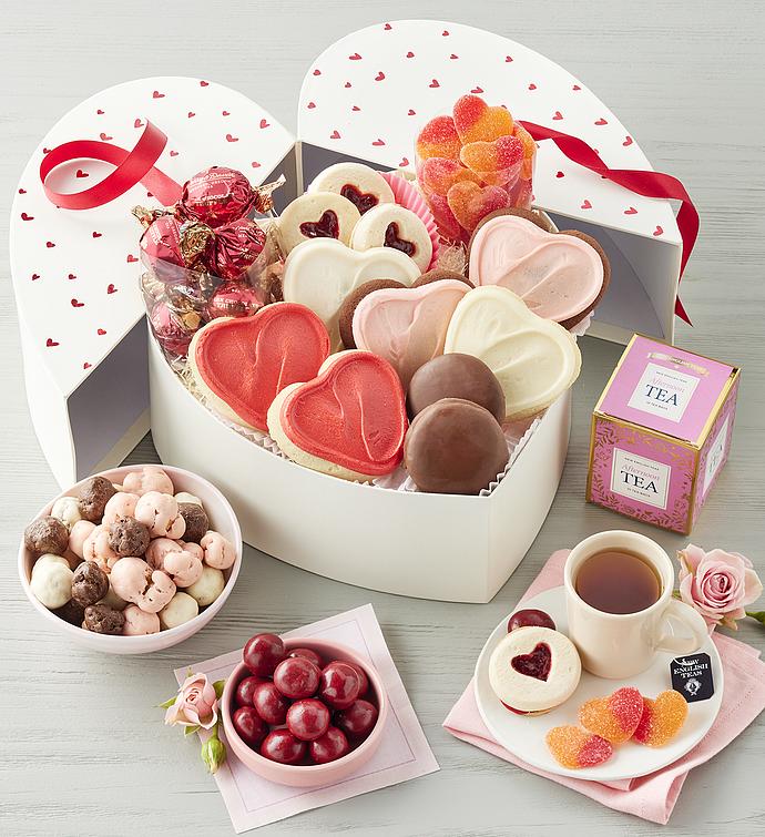 Heart Shaped Gift Box of Treats