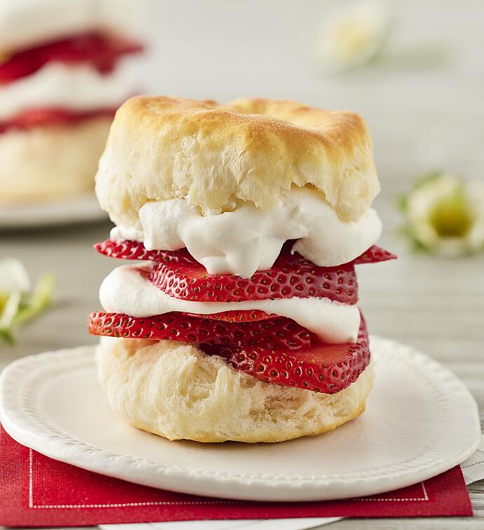 Giant Strawberries with Callie's Hot Little Biscuit® Shortcake Biscuit Mix 